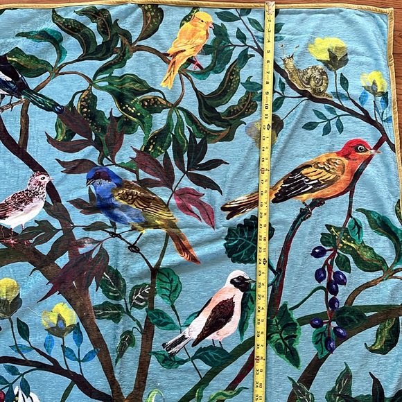 Price is Firm🕊️ NWT Anthro Nathalie Lete Bird Throw Blanket - Picture 14 of 16